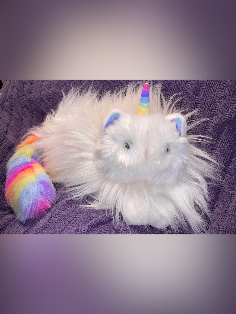 Douglas Ziggy Caticorn Fuzzle Rainbow Cat Unicorn Plush